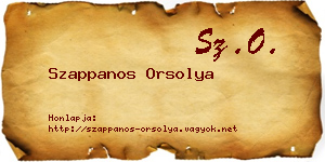 Szappanos Orsolya névjegykártya